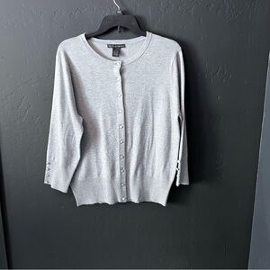 Grace Elements Cardigan - New Women | Color: Grey | Size: L office, casual,party